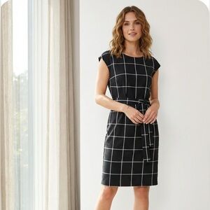 InWear Copenhagen Windowpane Sheath Dress